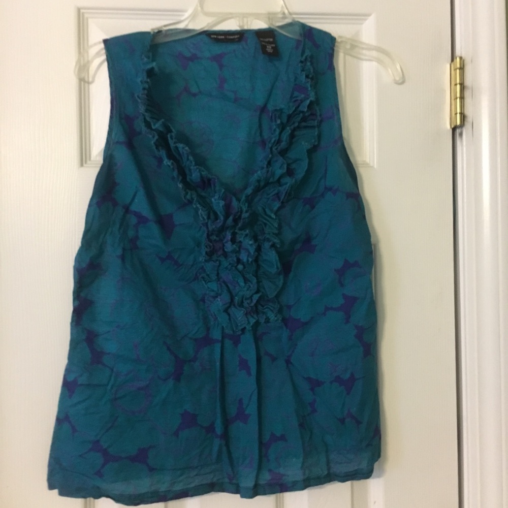 Teal Sleeveless NY&Co Blouse